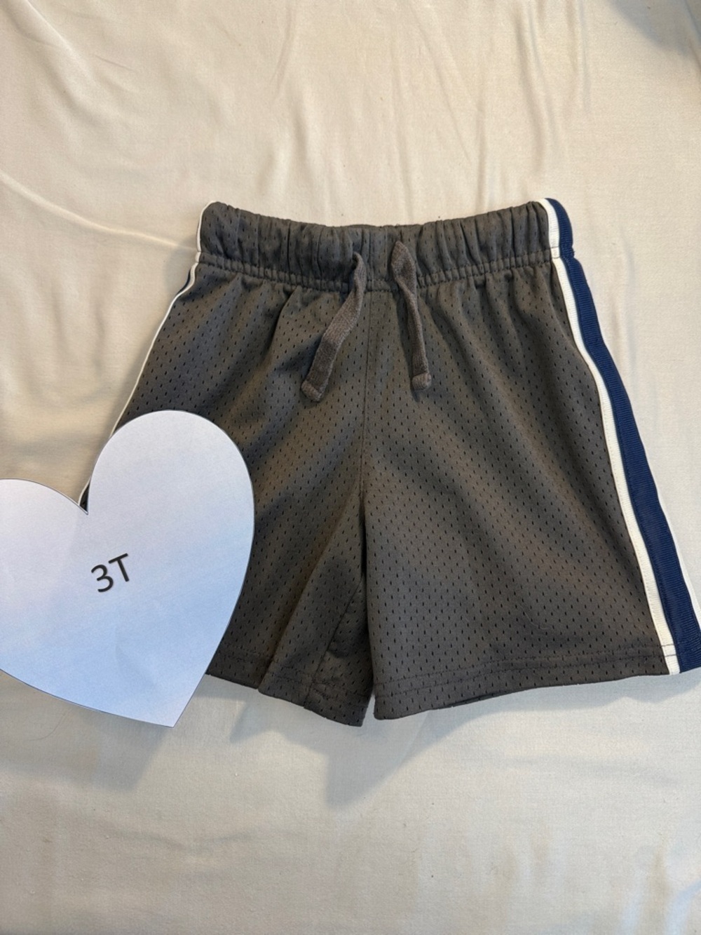 OshKosh B'gosh - Grey pull on sport shorts.  Size 3
